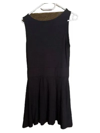 Black Premium by EMP Damen Kleid Schwarz Gr. S Wasserfallausschnitt