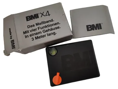 BMI X4 Maßband 3m mit Wasserwaage 4 Funktionen Made in W-Germany Siemens