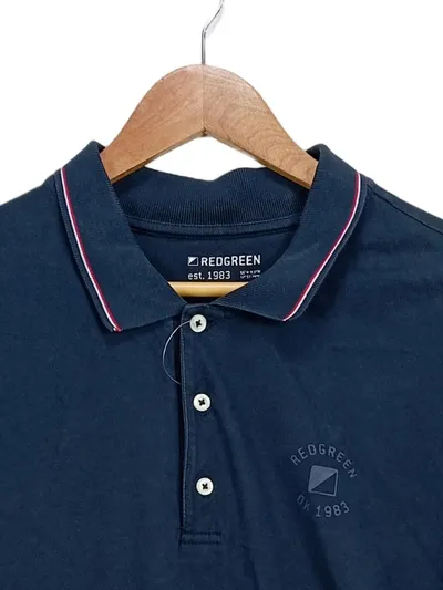 RedGreen Herren Poloshirt Blau Gr. 54/XXL Casual Baumwolle