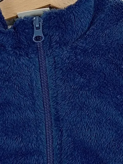 Impidimpi Kinder Fleecejacke Gr. 92 Blau Langarm Outdoor Freizeit Reißverschluss