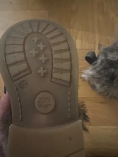 Pom d'Api Mädchen Schneestiefel Gr. 25 Gold Fellbesatz Winterstiefel
