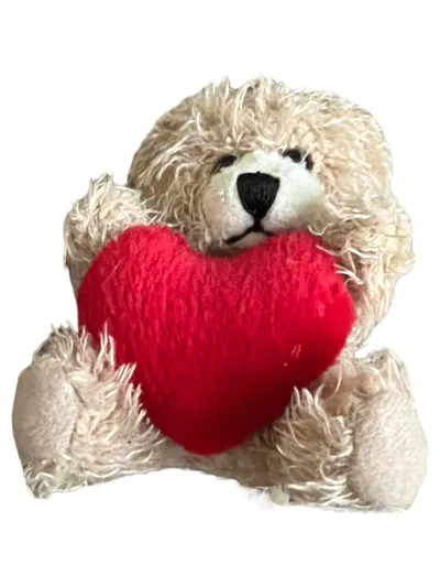 Kaemingk Teddybär Kuscheltier Plüschtier Romantisch Beige 9cm