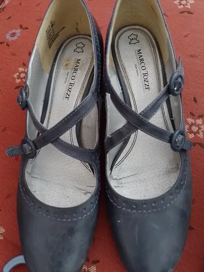 MARCO TOZZI Damen Pumps Spangenschuhe Gr. 41 Blau Klassisch