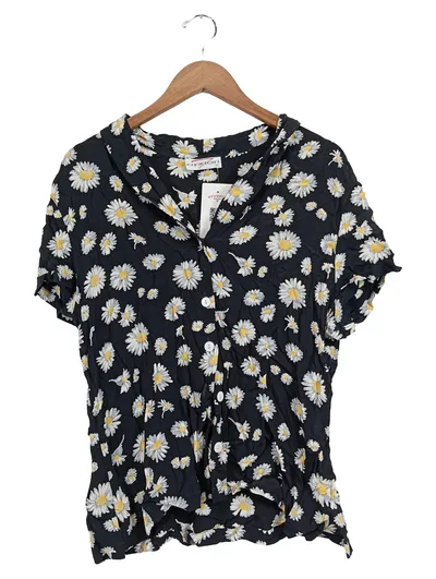 Apriori Damen Hemdbluse M Mehrfarbig Gänseblümchen Blumenmuster Casual