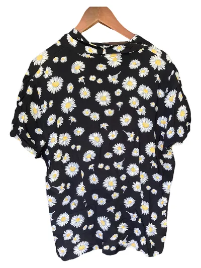 Apriori Damen Hemdbluse M Mehrfarbig Gänseblümchen Blumenmuster Casual
