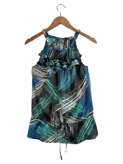 Et Vous Damen Bluse Top Rüschen Mehrfarbig Gr. 38/M Feminin
