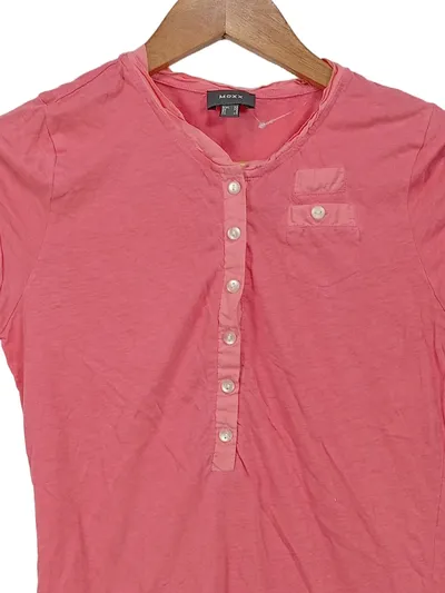 MEXX Damen Shirt Top Rosa Pink Gr. XS 34 Leinen Baumwolle Knopfleiste