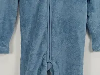 Disney Baby Schlafanzug Winnie Puuh Gr. 92 Blau Fleece Kapuze Tiermotiv 3