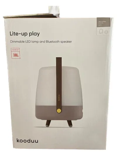 Kooduu Lite-up Play Lavalampe Bluetooth Lautsprecher Grau 40cm