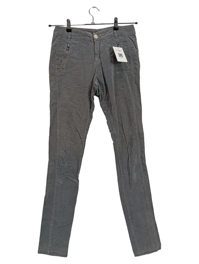Cream Damen Cordhose Grau Gr. 36 Skinny Reißverschluss-Taschen