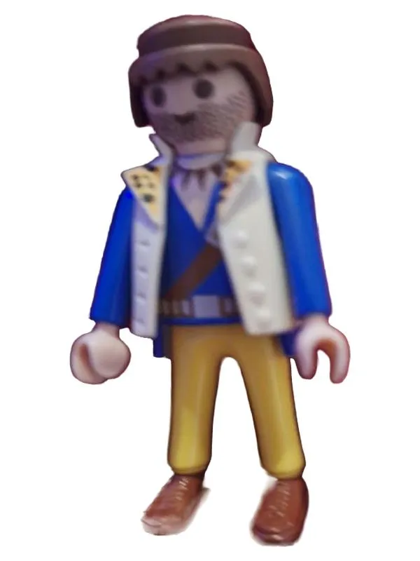 Playmobil Pirat Soldat Figur blauer Mantel mit Bandelier Sammler ab 4 Jahre 1