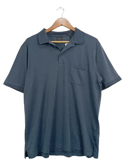 Digel Herren Poloshirt L Blau Casual Modern Fit