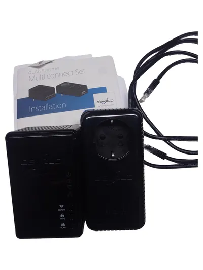 devolo dLAN 200 AV Wireless N WP MT:2380 Powerlan Netzwerk Adapter Set Schwarz