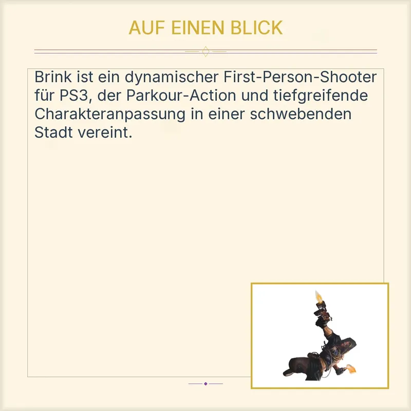 Brink PS3 Bethesda Actionspiel 100% Uncut PlayStation 3 Shooter 2