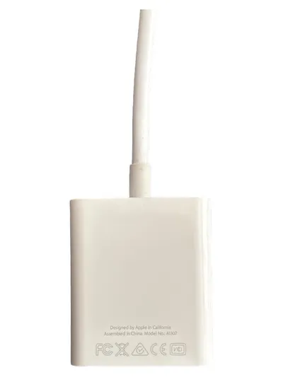 Apple Video Adapter Weiß A1307 Mini DisplayPort auf VGA Konverter