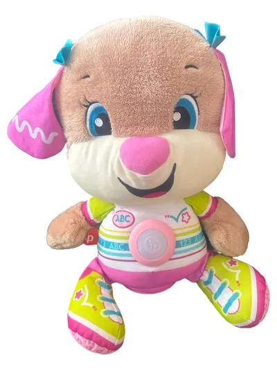 Fisher-Price Lernhund Stofftier Mehrfarbig Kuscheltier Baby Spielzeug
