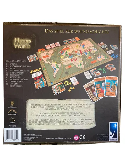Sirius Heroes of the World Brettspiel Weltgeschichte Zivilisation Strategie