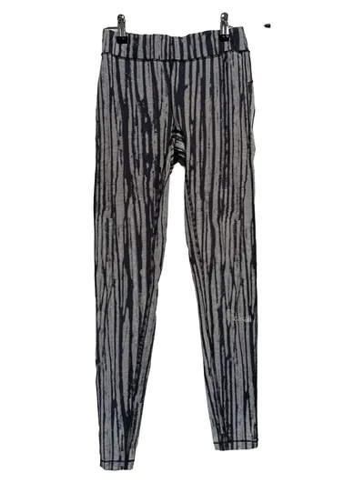Casall Damen Leggings Gr. 34 Schwarz Gestreift Sportlich