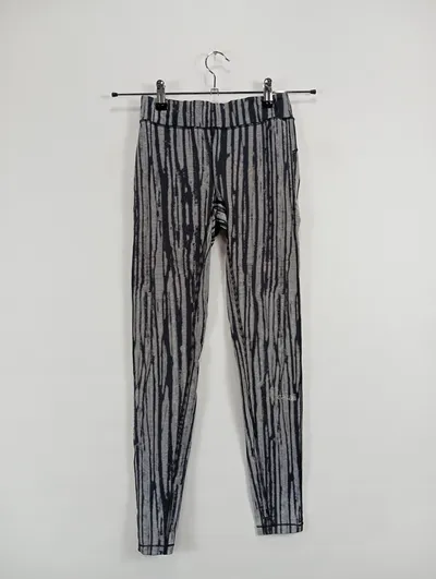 Casall Damen Leggings Gr. 34 Schwarz Gestreift Sportlich