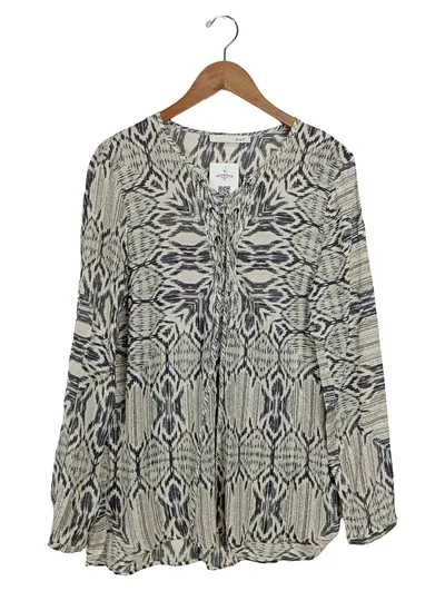 OUI Damen Bluse Gr. 38 Modern Mehrfarbig Muster