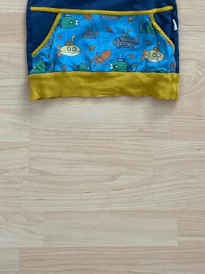 BABAUBA Kinder Kapuzenpullover Gr. 110 Mehrfarbig Tiermotiv U-Boote