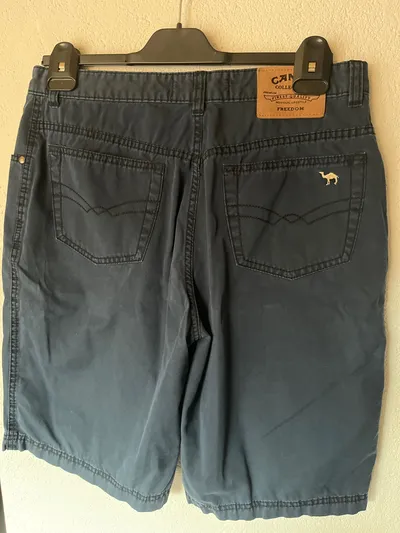 Camel Collection Herren Cargo Shorts Gr. 52 Blau Casual Baumwolle