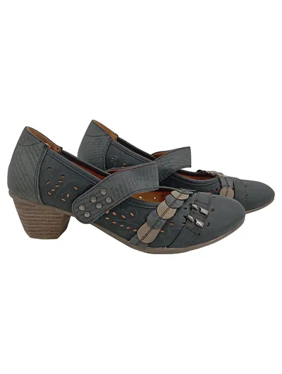 Alyssa Damen Ballerinas Gr. 38 Grau Feminin Mary Jane Stil