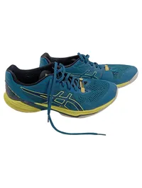 ASICS Sky Elite FF Herren Volleyballschuhe Gr. 46,5 Petrol Gelb Sportschuhe 1