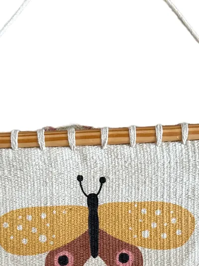 H&M Home Wandbehang Schmetterling Wandschmuck Baumwolle Modern Mehrfarbig