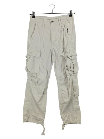 ZARA Damen Cargohose Beige Gr. 36 S Baumwolle Cargo Pants