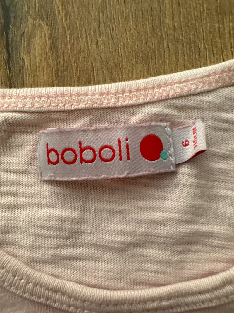 Boboli T-Shirt Mädchen Gr. 116 Rosa Grafik Print Kurzarm Casual 4