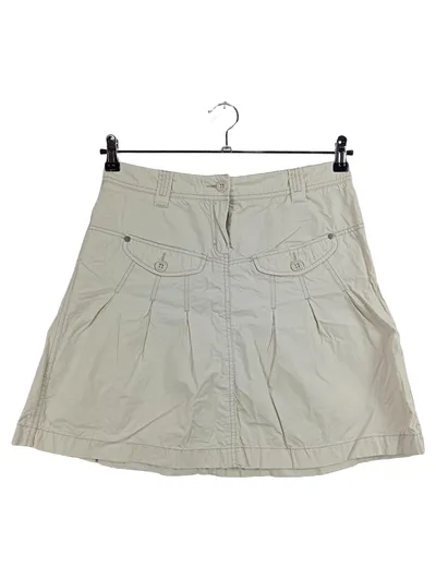 Esprit A-Linienrock Damen Gr. 38 Beige Baumwolle Casual Rock