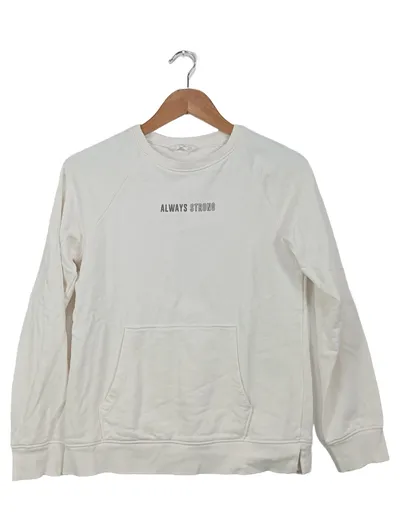 MNG Kinder Sweatshirt Always Strong Gr. 152 Beige Casual Langarm