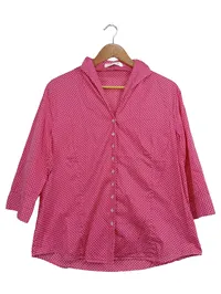 Ashbourn Damen Hemdbluse Pink Gr. 40/L Casual 3/4-Arm 1