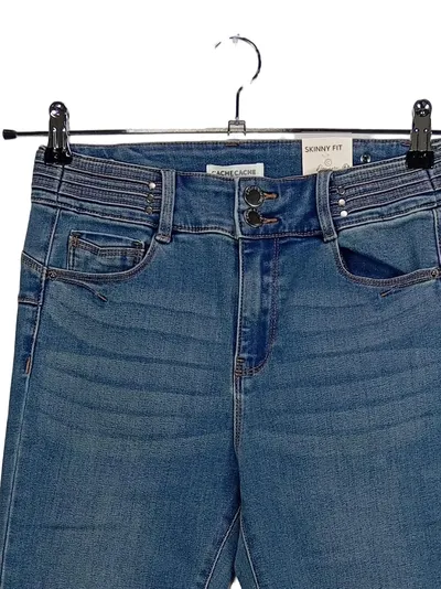 Cache Cache Damen Jeans Skinny Fit Hose Gr. 38 Blau Casual