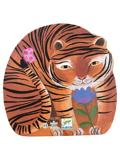 Djeco Tiger Puzzle 24 Teile ab 3 Jahre La balade du tigre Kinderpuzzle