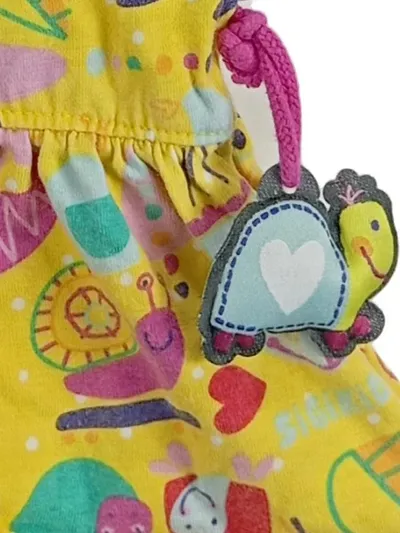 sigikid Kinder Sommerkleid Mädchen Gr. 92 Gelb Bunt Tiermotive Freizeit