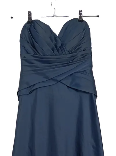 Unique Abendkleid Damen Gr. 38 Blau Elegant trägerlos