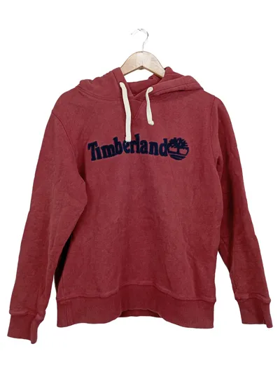 Timberland Herren Kapuzenpullover Hoodie Rot Gr. M Streetwear