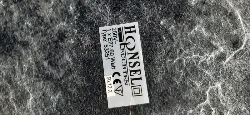 HONSEL Tischleuchte Klassisch Braun Metall Lampe E27 H45cm B21cm 3
