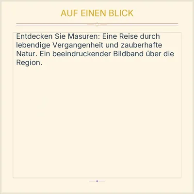 Masuren Bildband Reader's Digest Lebendige Vergangenheit Natur Polen