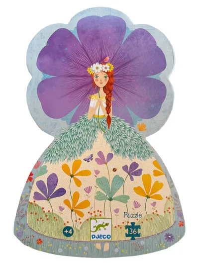 Djeco Puzzle Die Prinzessin des Frühlings 36 Teile ab 4 Jahren Blumenmotiv