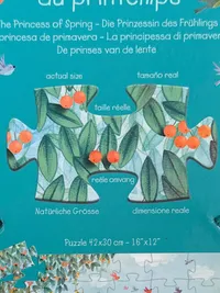 Djeco Puzzle Die Prinzessin des Frühlings 36 Teile ab 4 Jahren Blumenmotiv 4