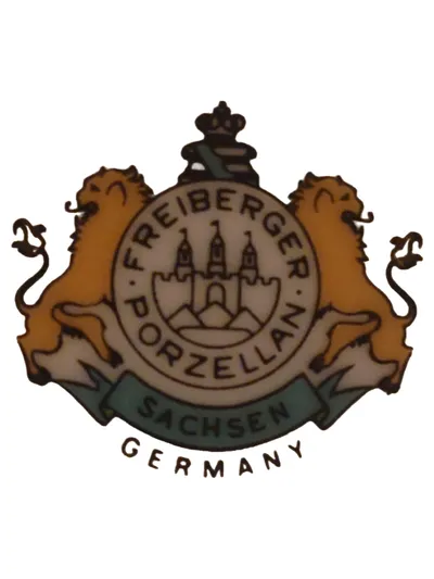 Freiberger Porzellan Sammelteller Schloßpavillon Rothschönberg Sachsen