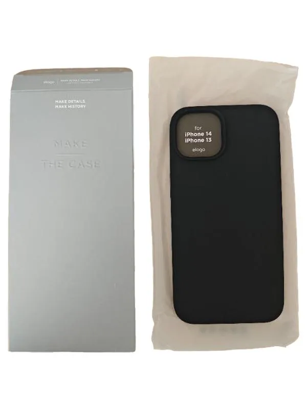 elago Handyhülle für iPhone 14 / iPhone 13 Schutzhülle Schwarz Minimalistisch 1