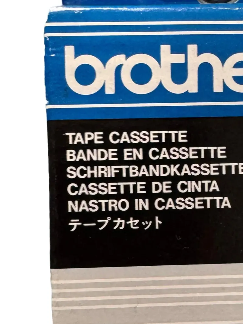 Brother TC-291 Beschriftungsband Kassette 9mm x 7.7m Weiß Schriftband 4