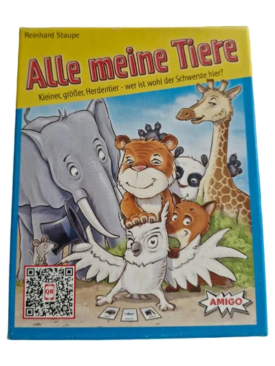 Amigo Alle meine Tiere Kartenspiel Kinder Reinhard Staupe Tier-Quiz Spiel