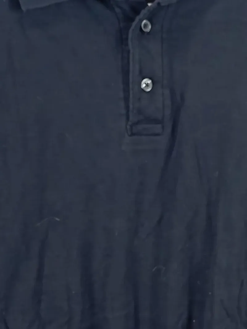 Camargue Herren Langarm Poloshirt Basic Uni Blau XXL/58 Baumwolle 2