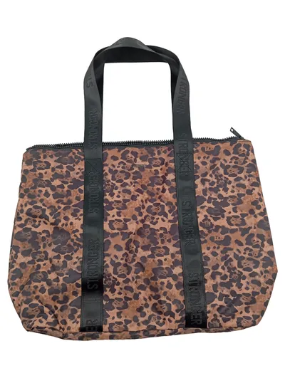 Stronger Damen Sporttasche Leoparden-Muster Braun Polyester 49x36cm