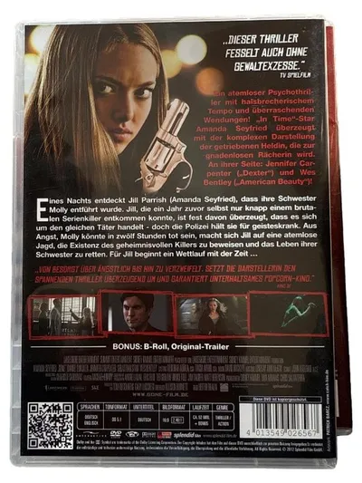 Splendid Film Gone DVD Psychothriller Verbrecherjagd Amanda Seyfried Deutsch